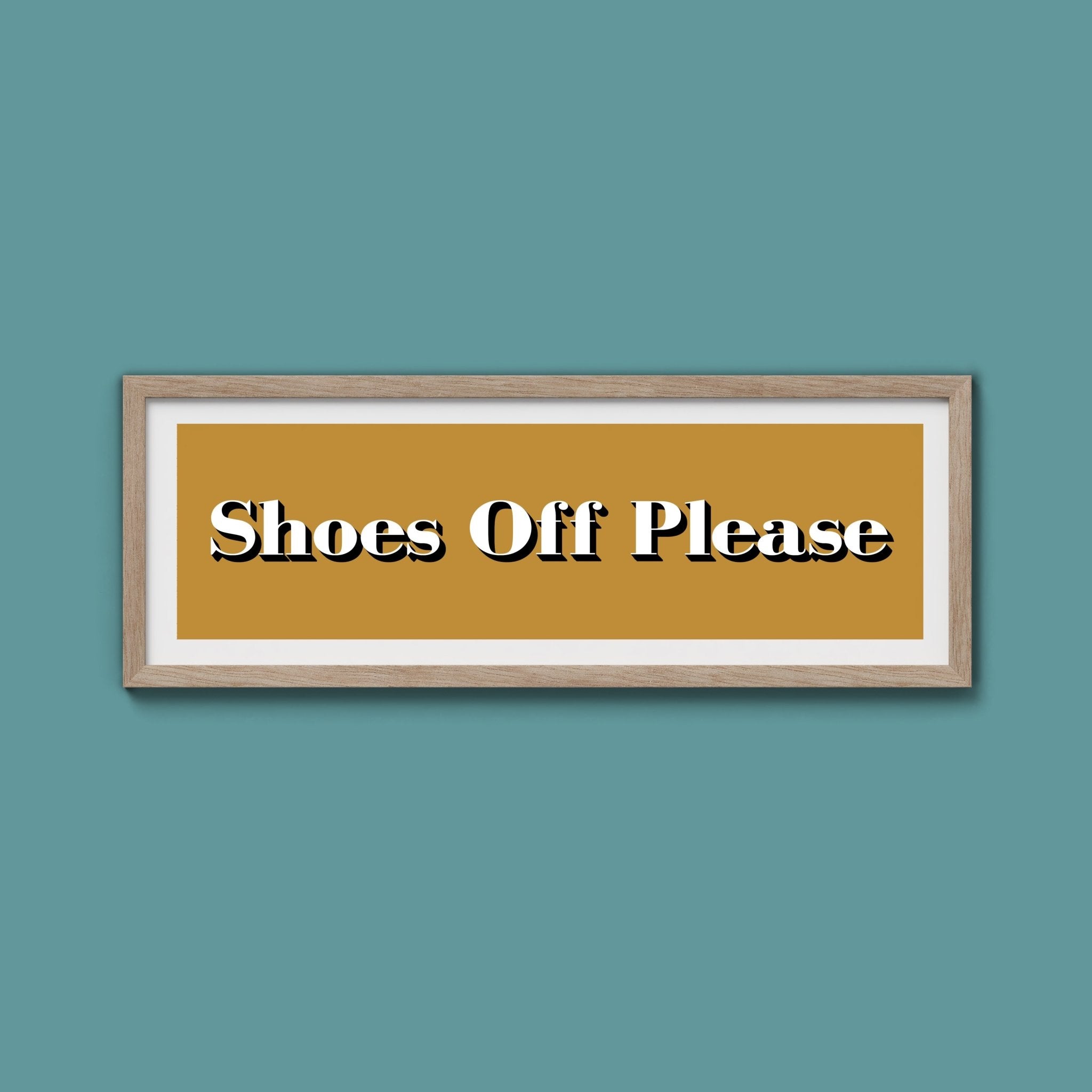 Shoes Off Please Print - Above The Door