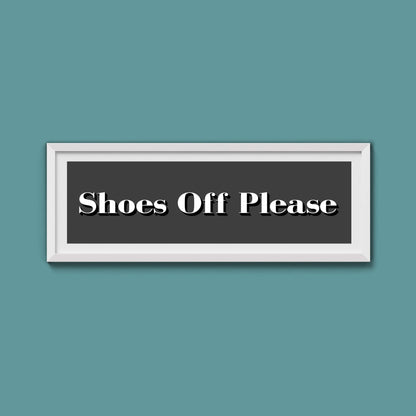 Shoes Off Please Print - Above The Door