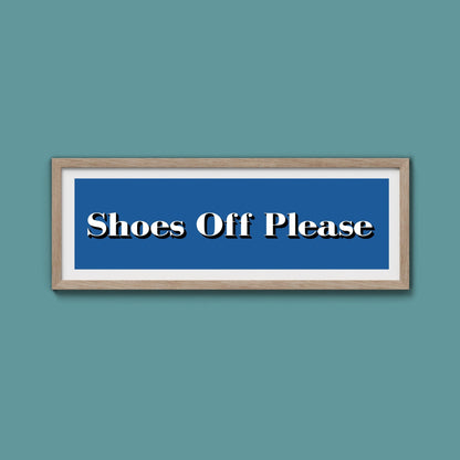 Shoes Off Please Print - Above The Door