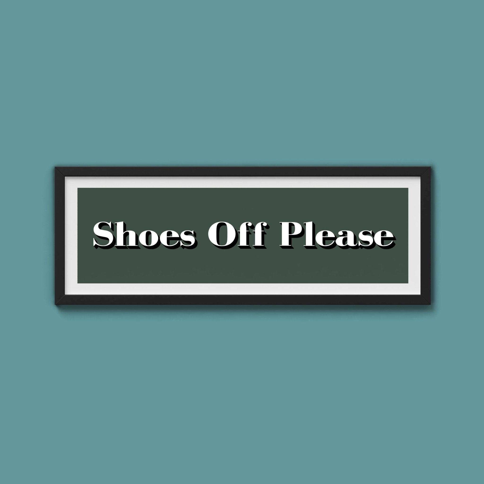 Shoes Off Please Print - Above The Door
