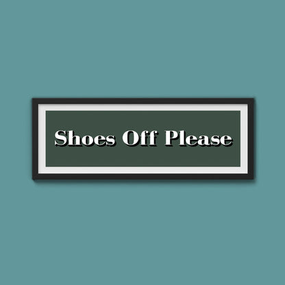 Shoes Off Please Print - Above The Door