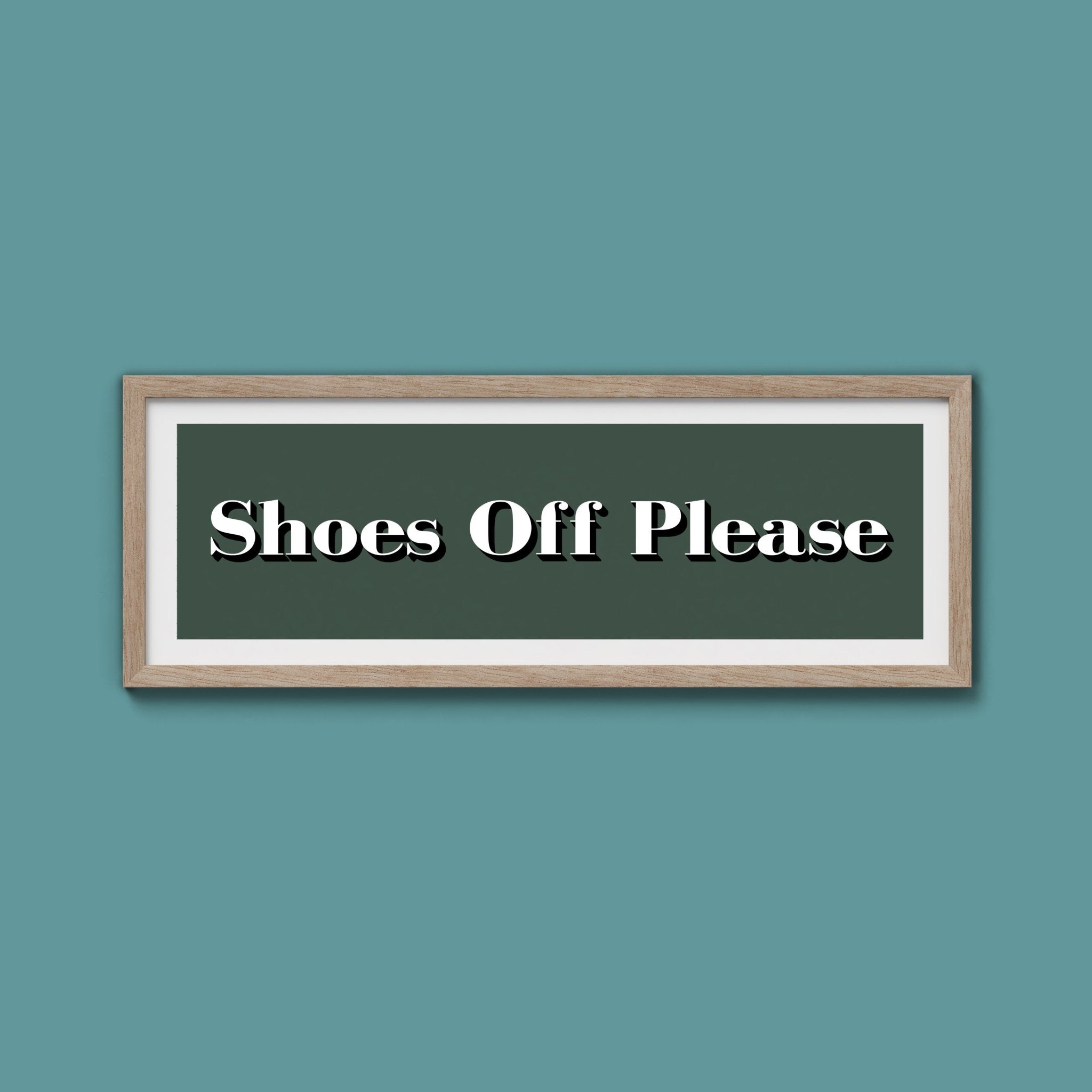 Shoes Off Please Print - Above The Door