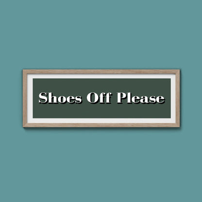 Shoes Off Please Print - Above The Door
