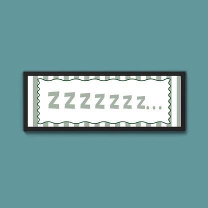 Snooze Zzzzz Framed Print - Above The Door