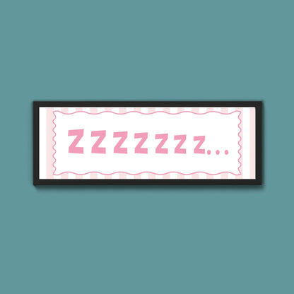 Snooze Zzzzz Framed Print - Above The Door