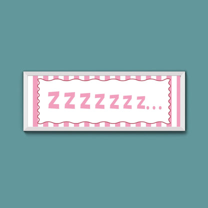 Snooze Zzzzz Framed Print - Above The Door