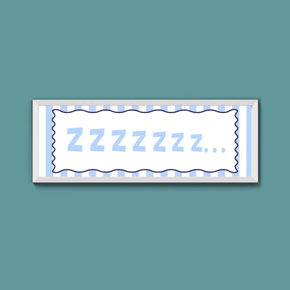 Snooze Zzzzz Framed Print - Above The Door