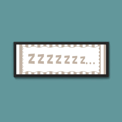 Snooze Zzzzz Framed Print - Above The Door