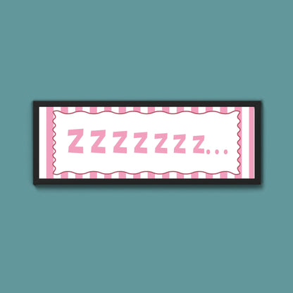 Snooze Zzzzz Framed Print - Above The Door