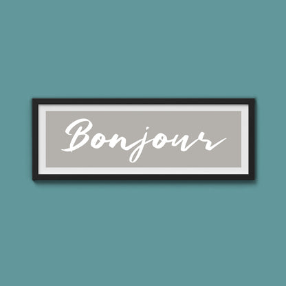 Bonjour Framed Print