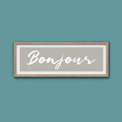 Bonjour Framed Print