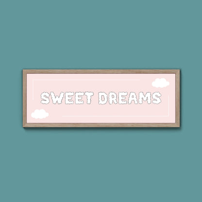 Sweet Dreams Framed Print (New Style) - Above The Door