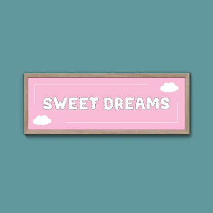 Sweet Dreams Framed Print (New Style) - Above The Door
