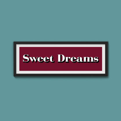 Sweet Dreams Print - Above The Door