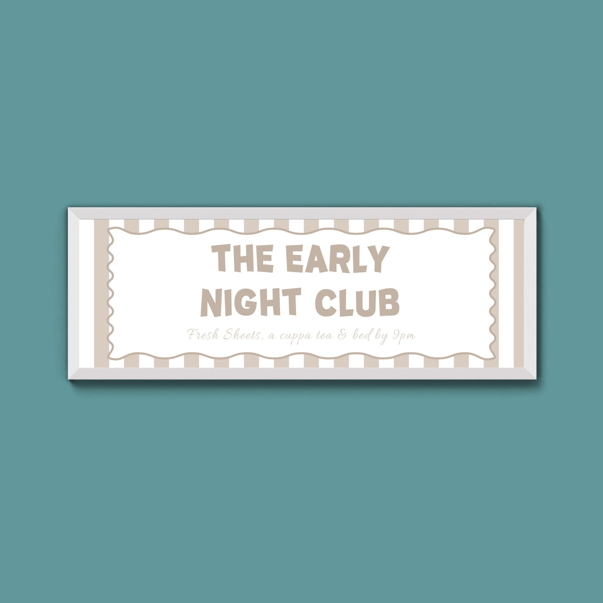 The Early Night Club Framed Print (New Style) - Above The Door