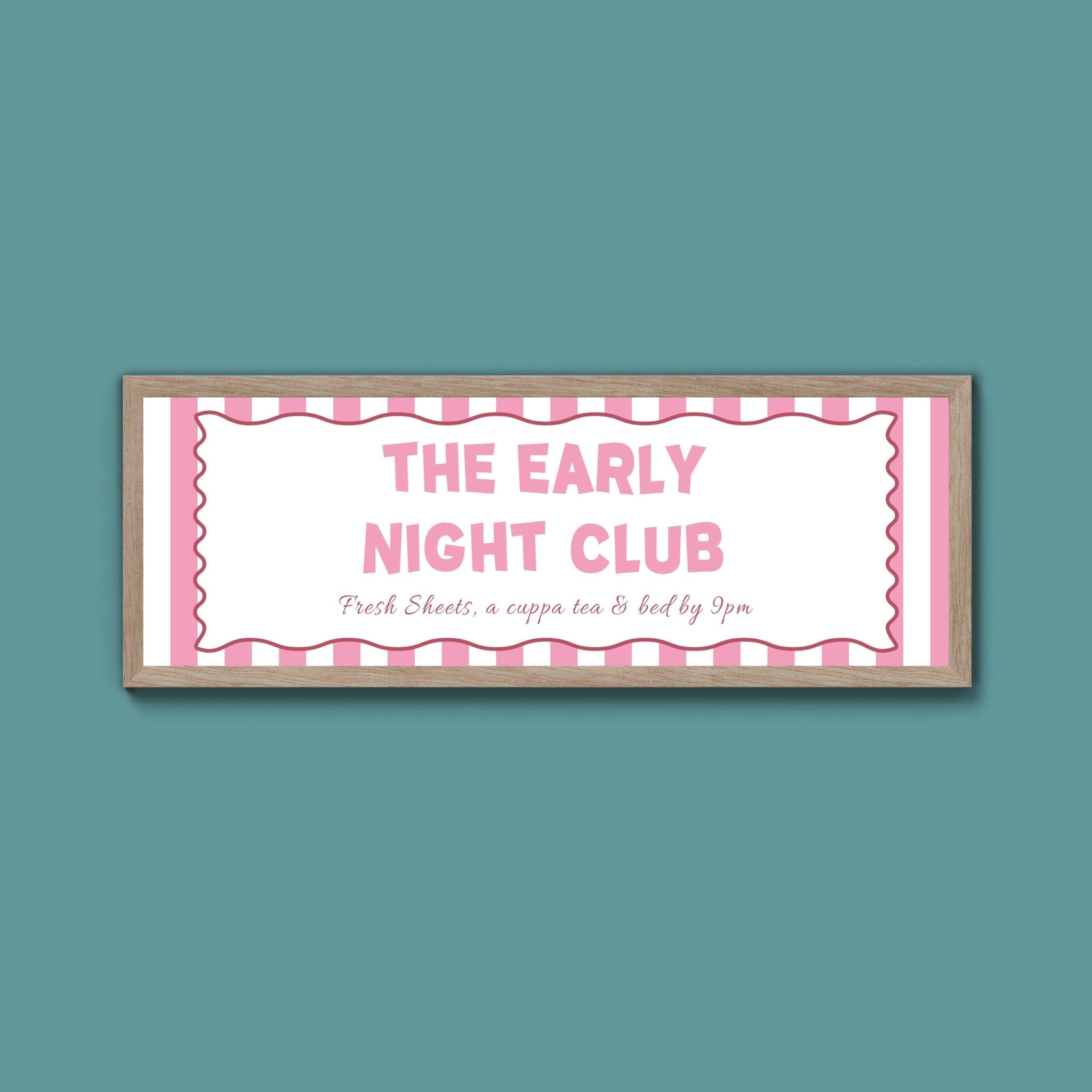 The Early Night Club Framed Print (New Style) - Above The Door