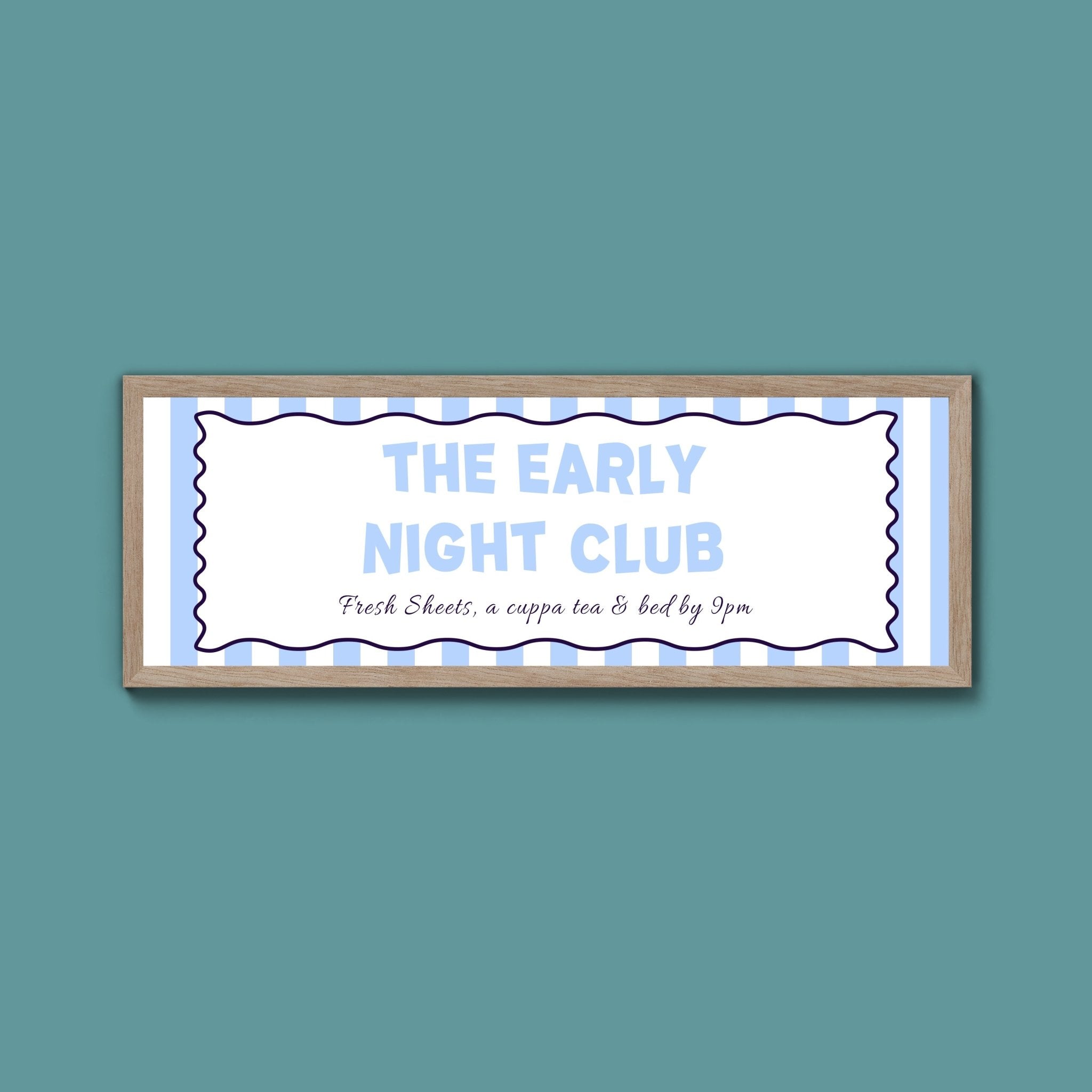 The Early Night Club Framed Print (New Style) - Above The Door