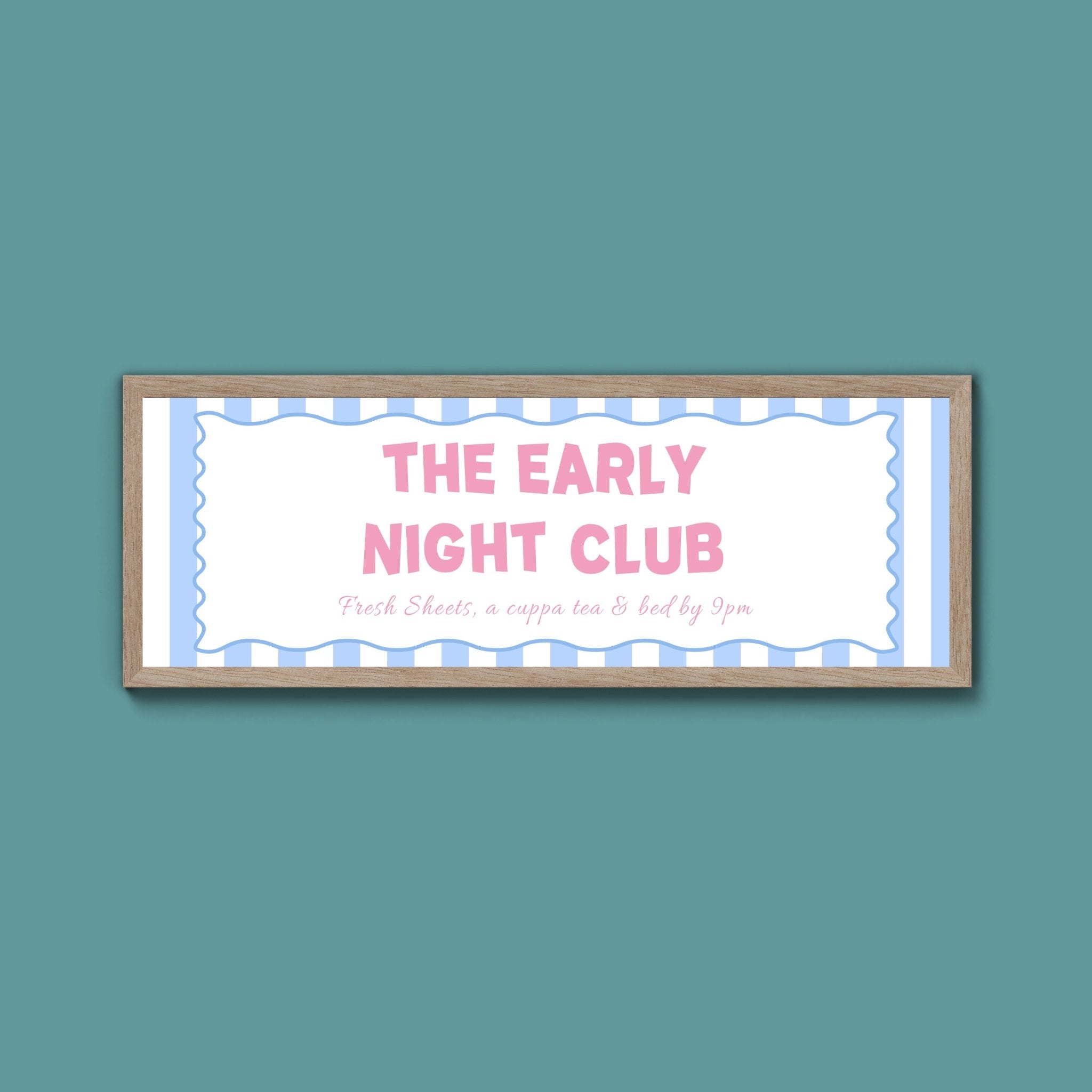 The Early Night Club Framed Print (New Style) - Above The Door