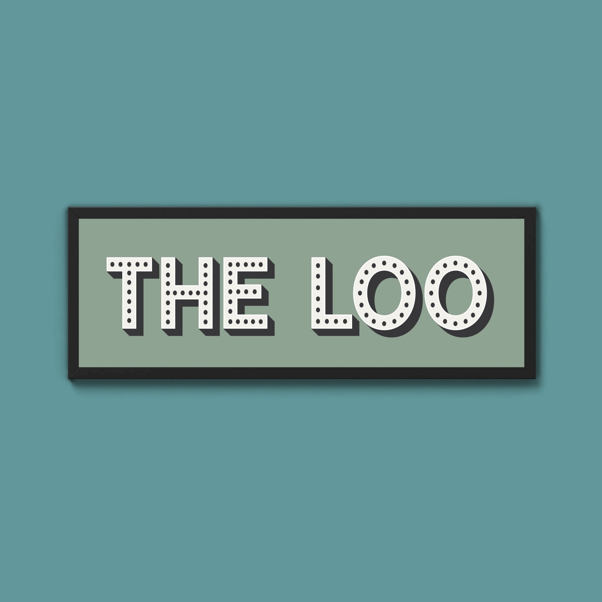 The Loo Framed Print (New Style) - Above The Door