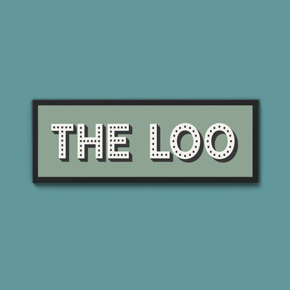 The Loo Framed Print (New Style) - Above The Door