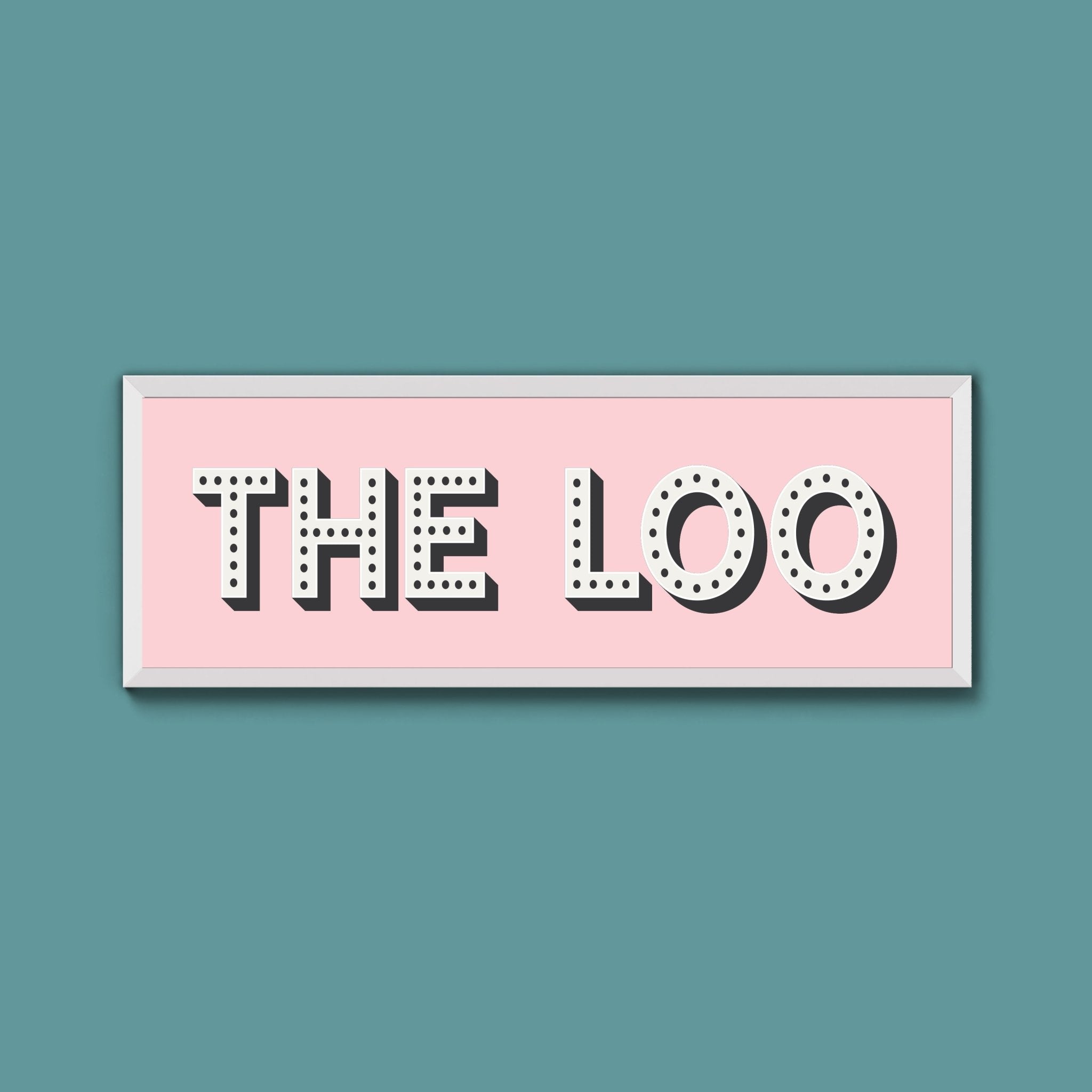 The Loo Framed Print (New Style) - Above The Door