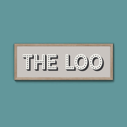 The Loo Framed Print (New Style) - Above The Door