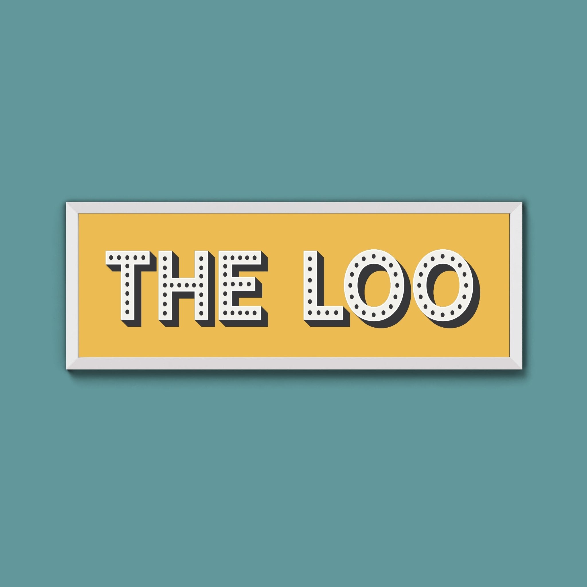 The Loo Framed Print (New Style) - Above The Door