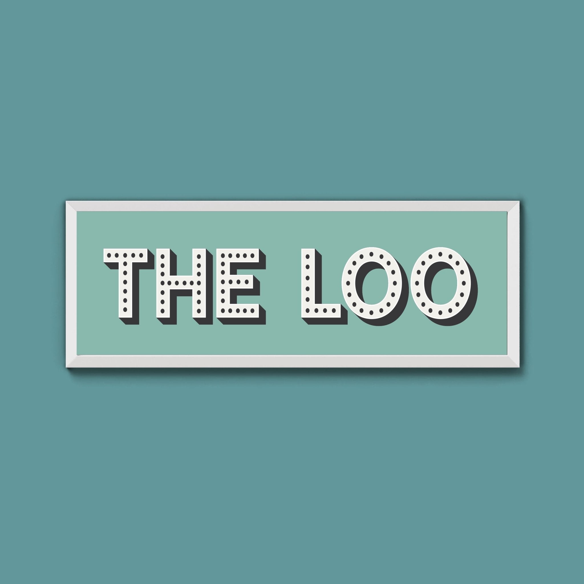 The Loo Framed Print (New Style) - Above The Door