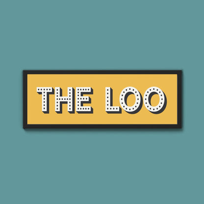 The Loo Framed Print (New Style) - Above The Door