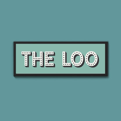 The Loo Framed Print (New Style) - Above The Door