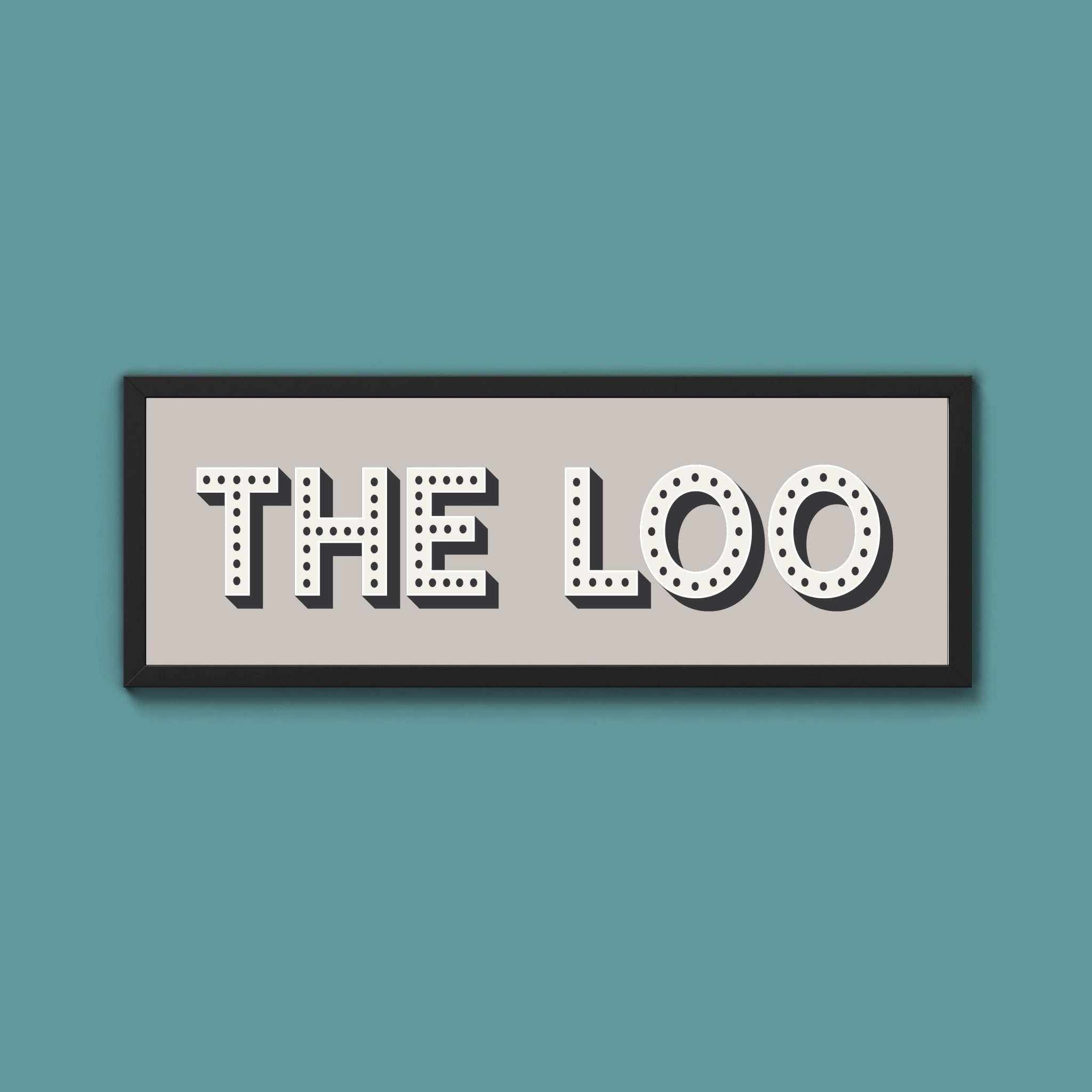 The Loo Framed Print (New Style) - Above The Door
