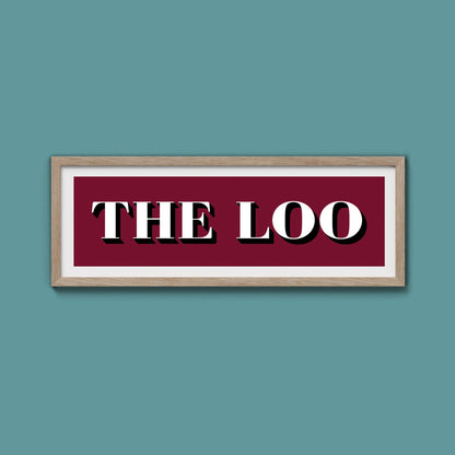 The Loo Print - Above The Door