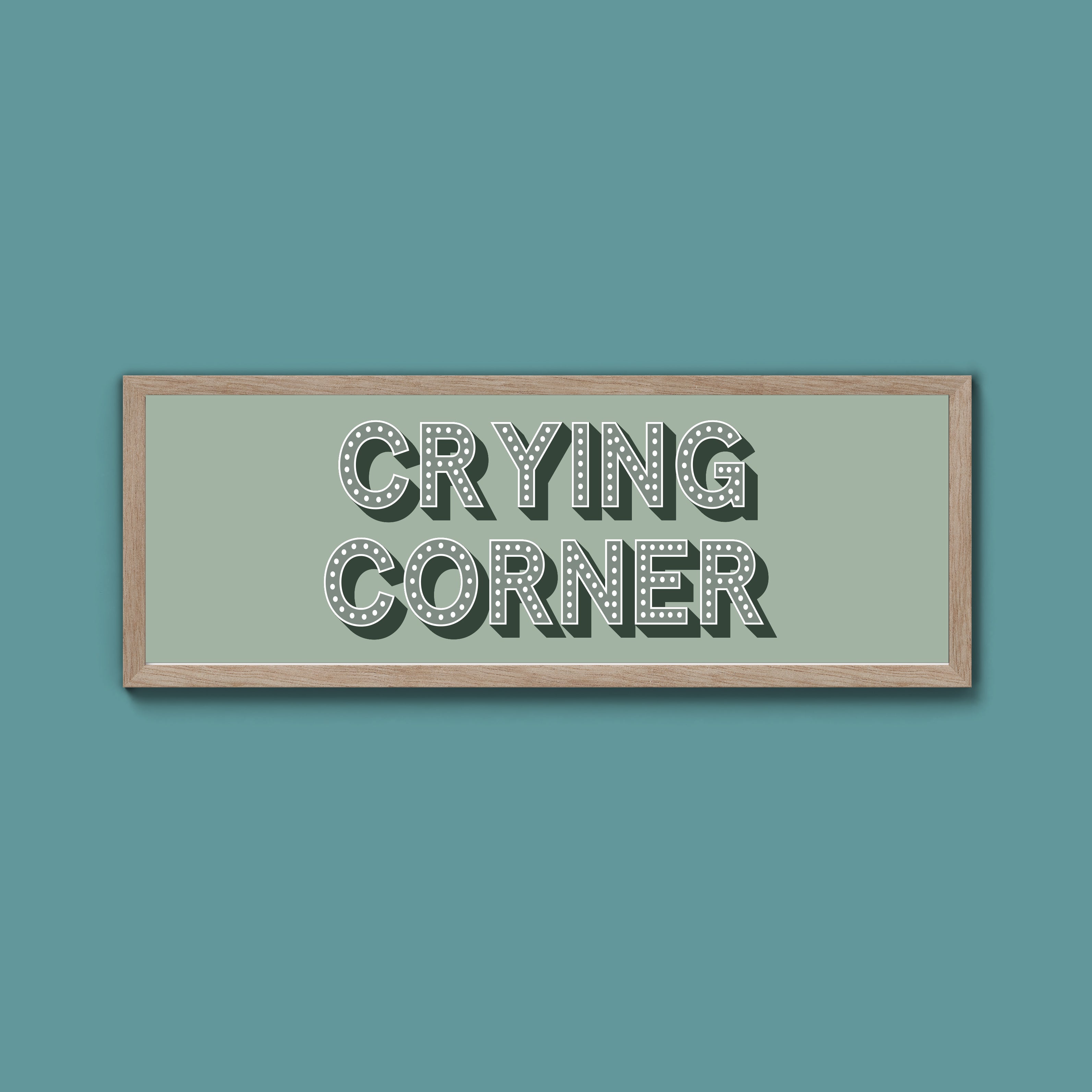 Crying Corner Framed Print (New Style)