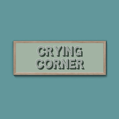 Crying Corner Framed Print (New Style)