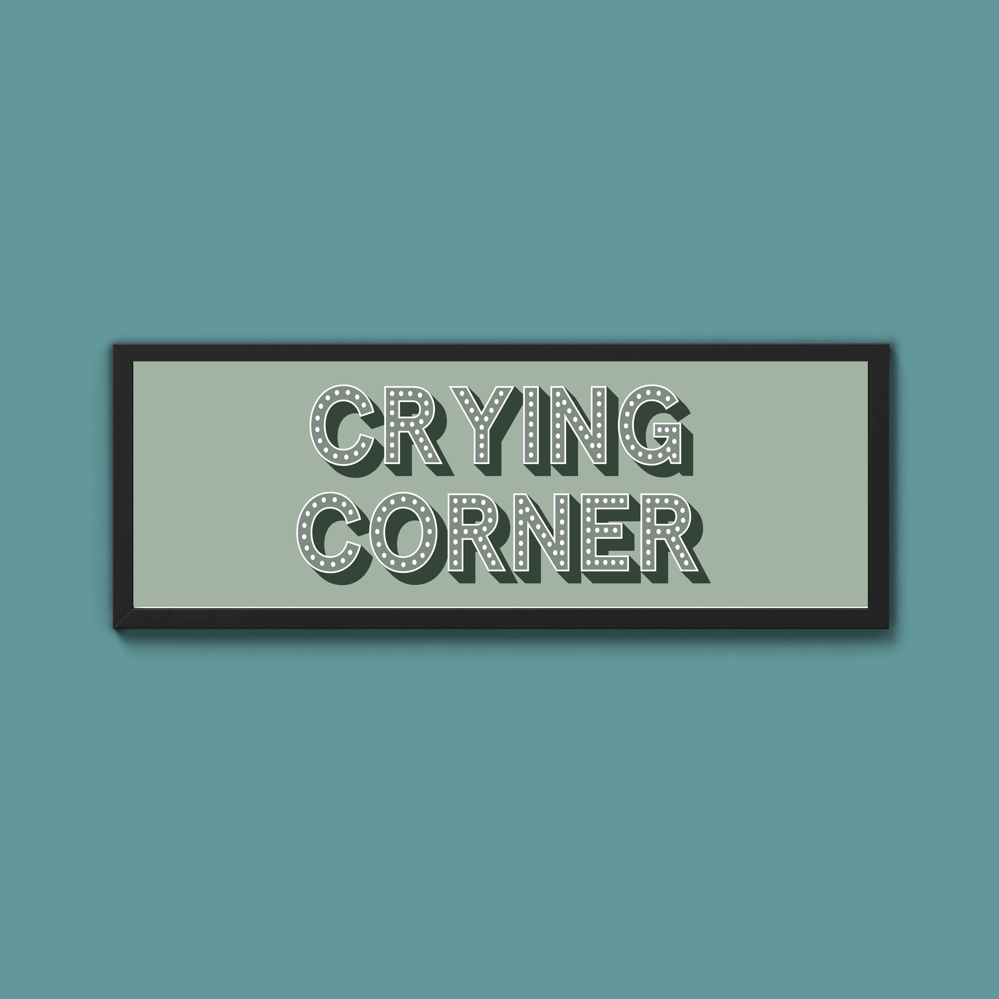 Crying Corner Framed Print (New Style)