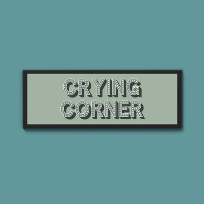 Crying Corner Framed Print (New Style)
