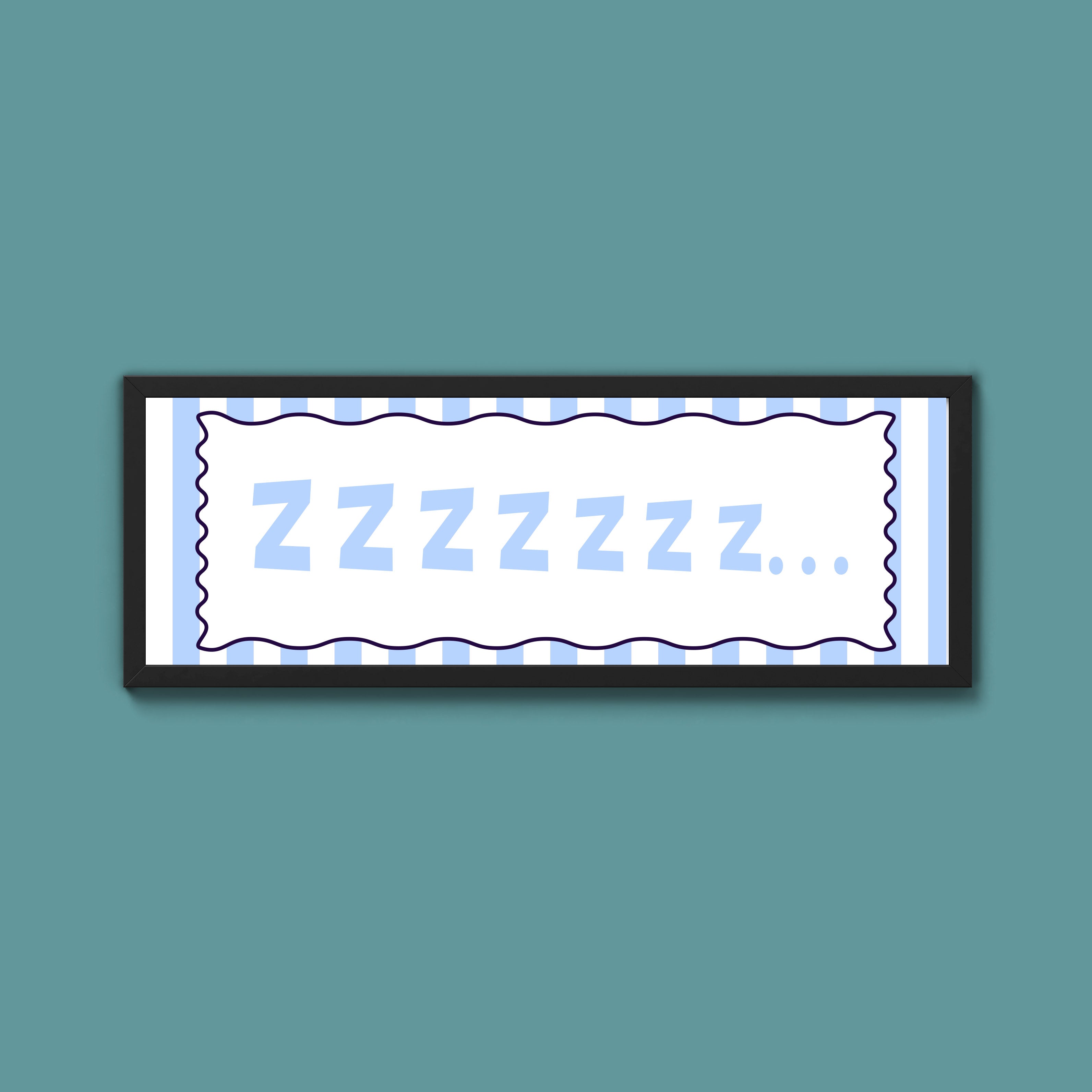 Snooze Zzzzz Framed Print