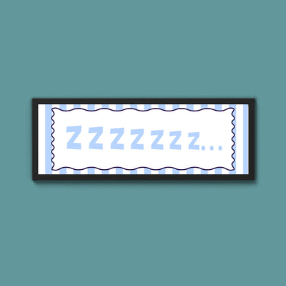 Snooze Zzzzz Framed Print
