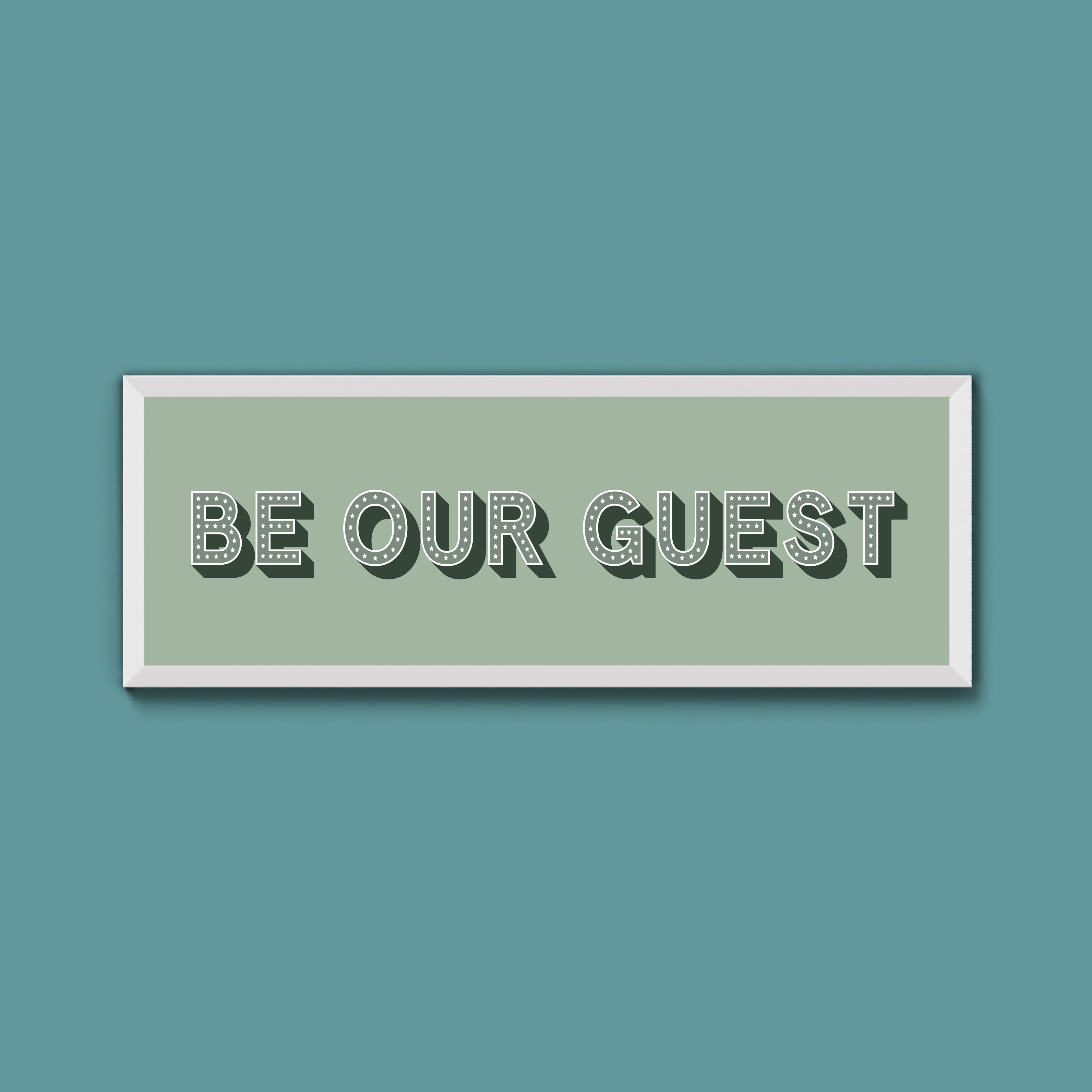 Be Our Guest Framed Print (New Style)