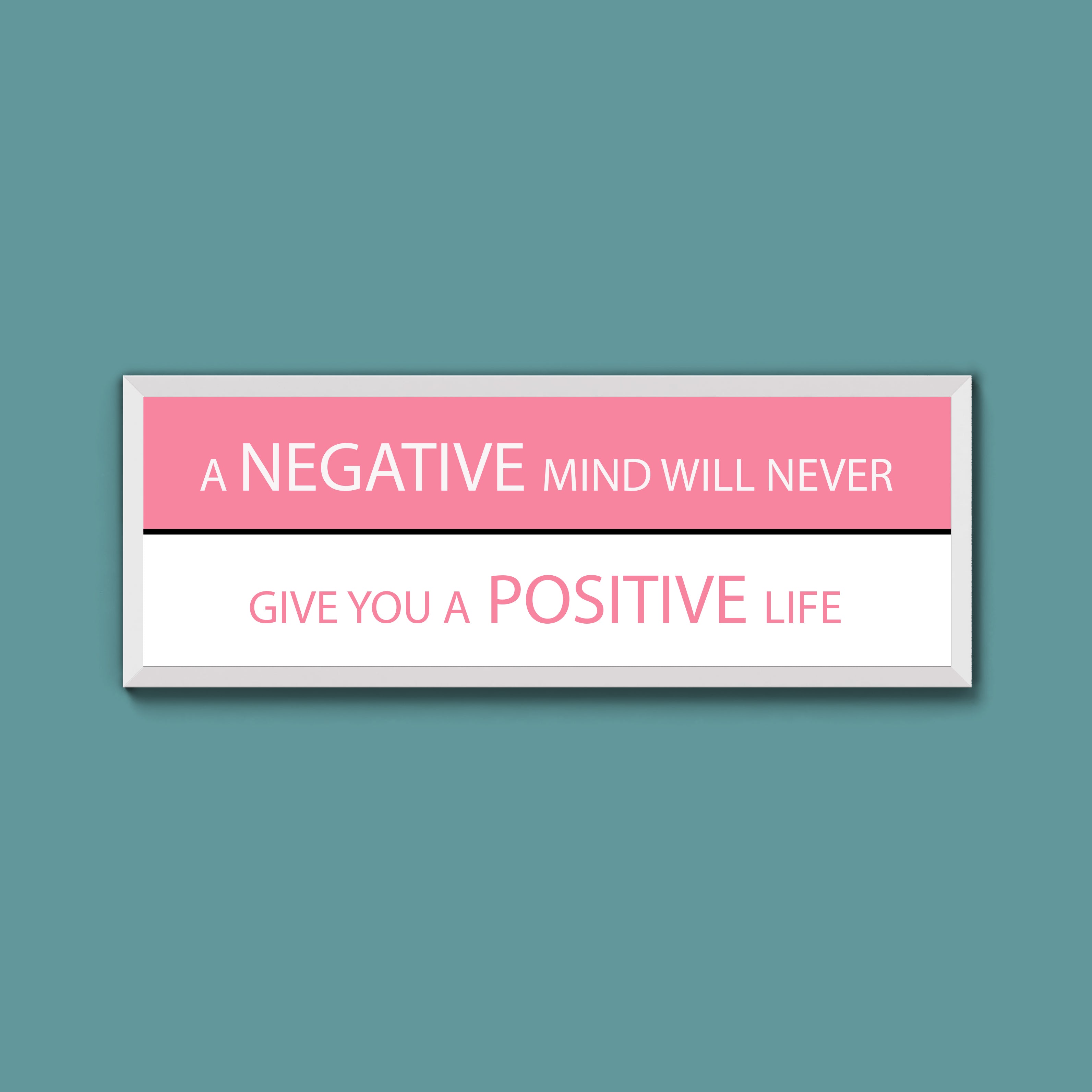 Negative And Positive Framed Print