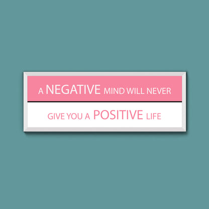 Negative And Positive Framed Print
