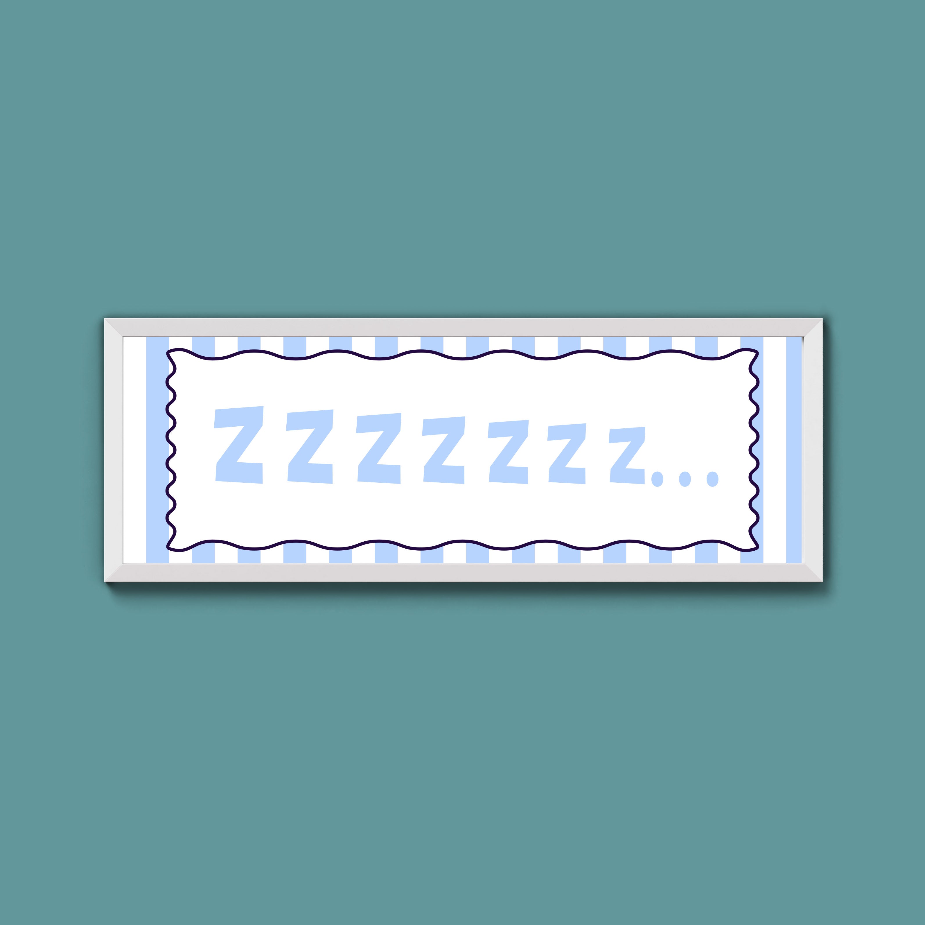 Snooze Zzzzz Framed Print