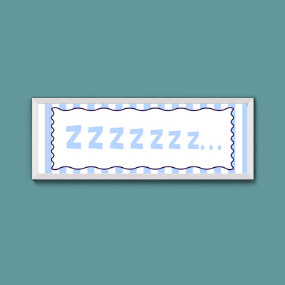 Snooze Zzzzz Framed Print