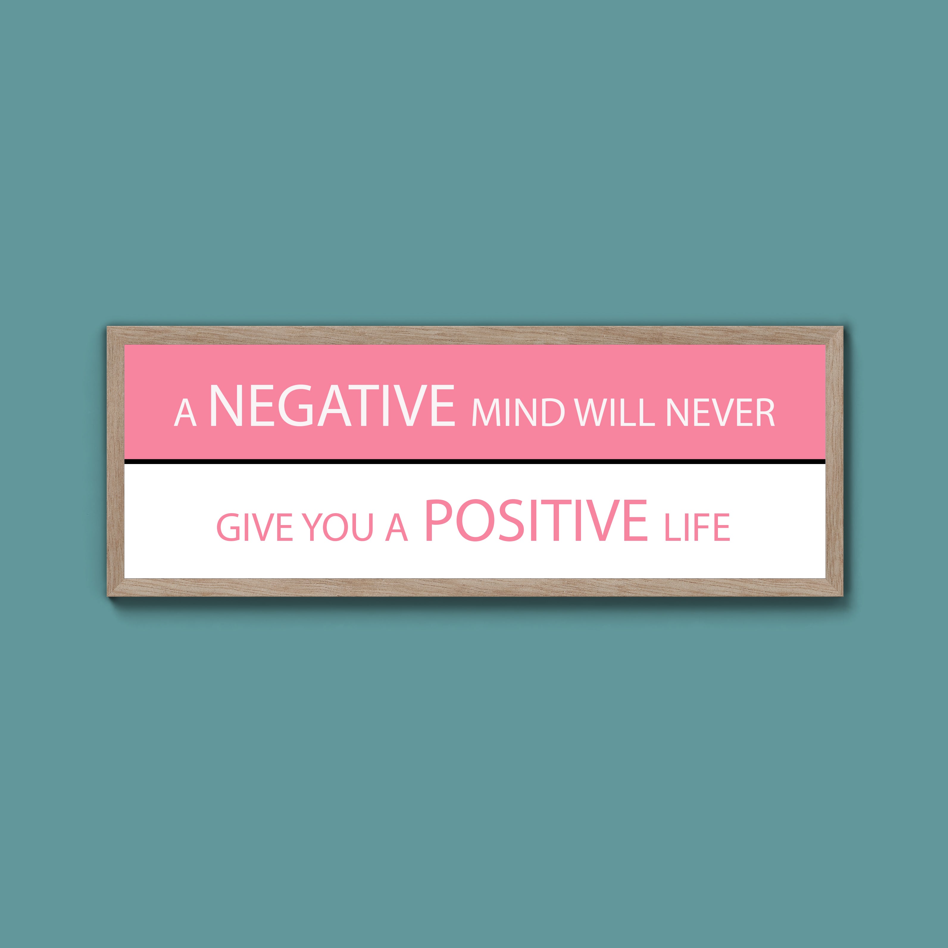 Negative And Positive Framed Print
