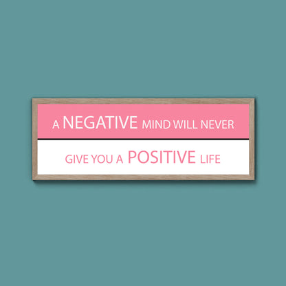 Negative And Positive Framed Print