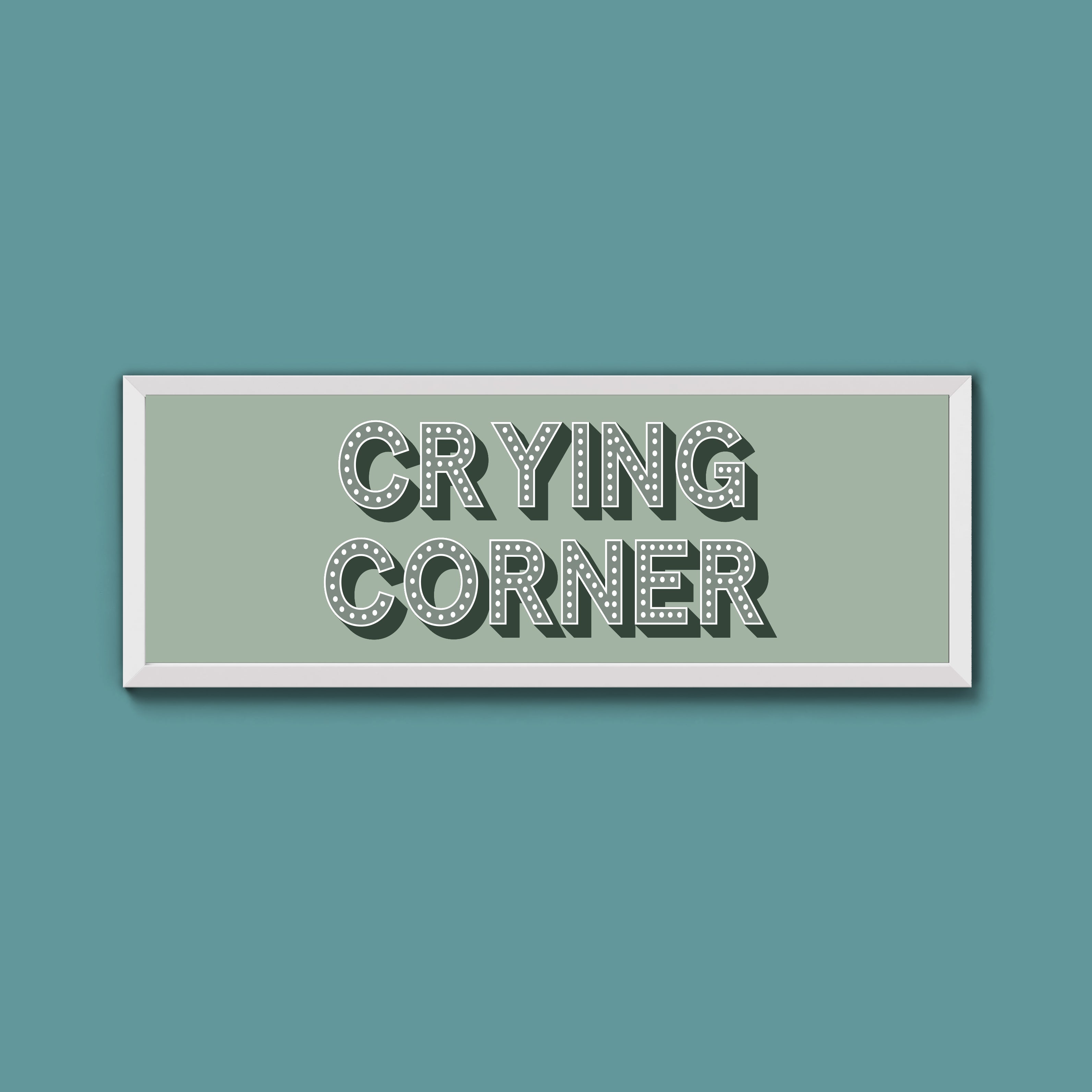 Crying Corner Framed Print (New Style)