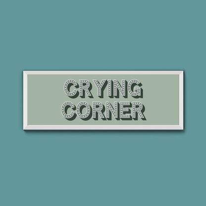 Crying Corner Framed Print (New Style)