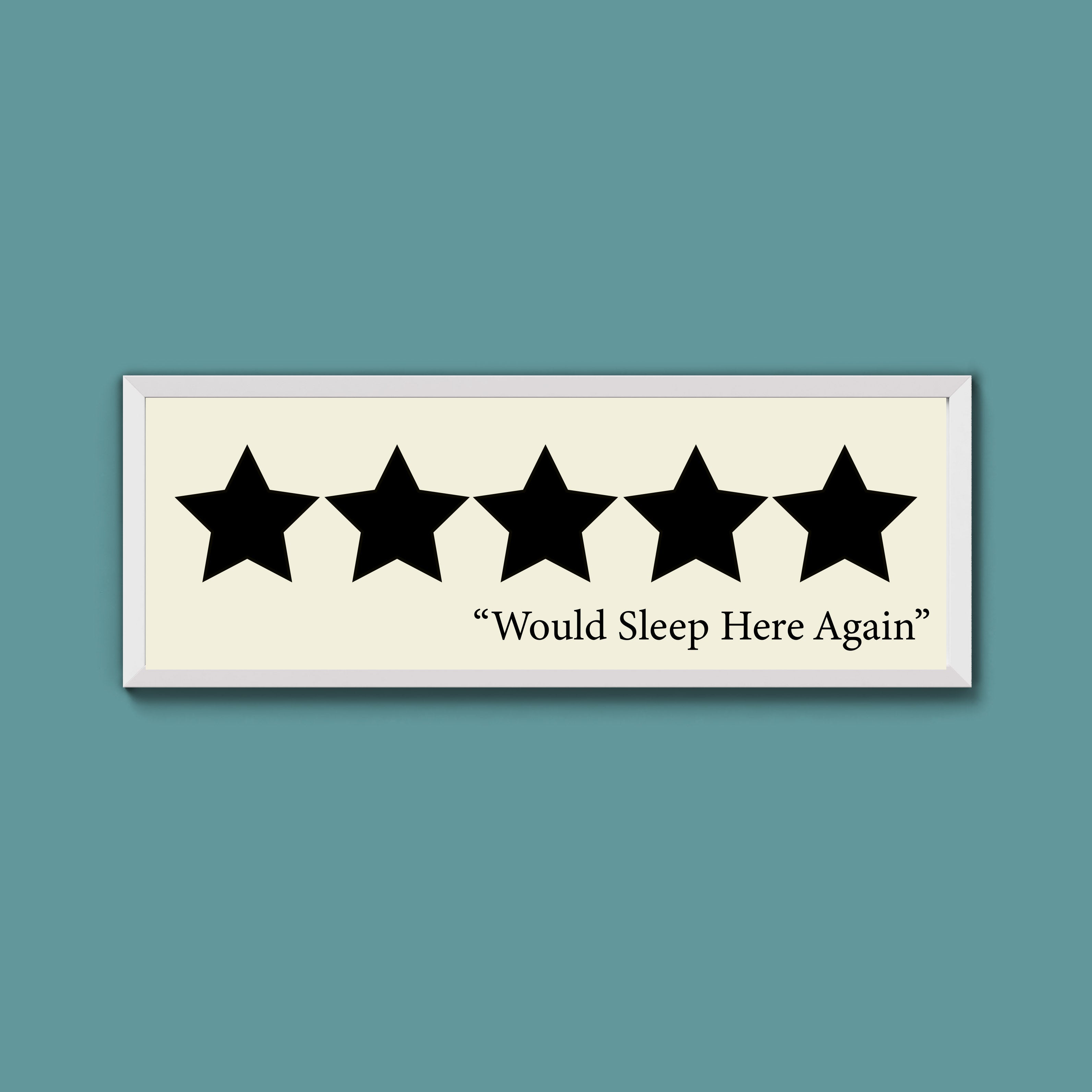 Would Sleep Here Again Framed Print (New Style)