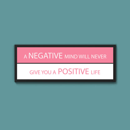 Negative And Positive Framed Print