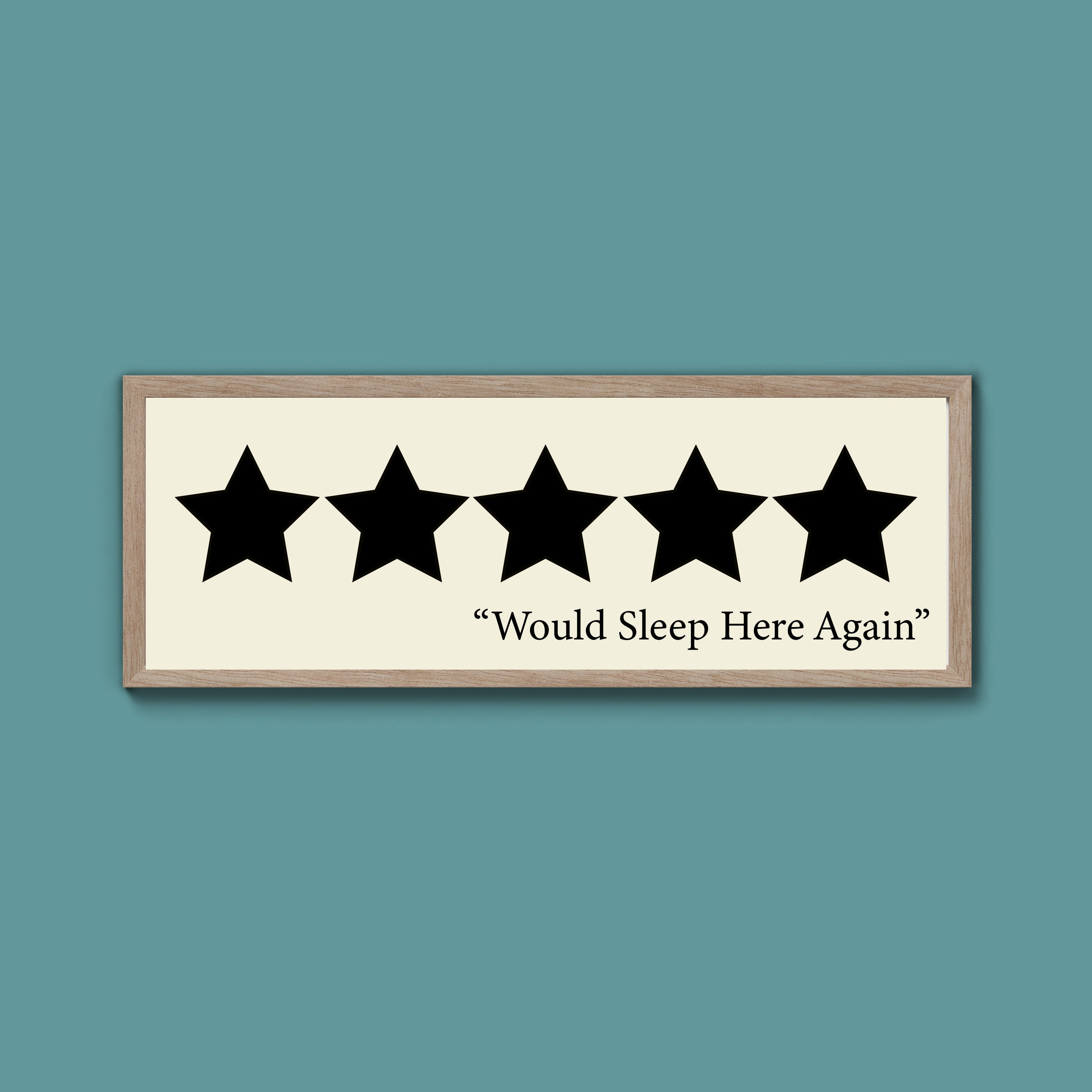 Would Sleep Here Again Framed Print (New Style)